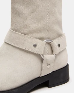Lani White Suede