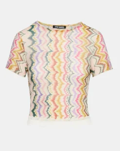 Larke Knit Top Rainbow Vision