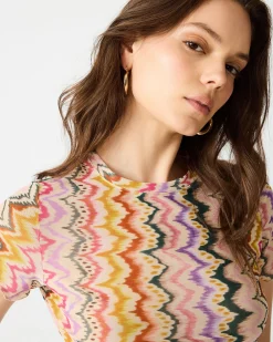 Larke Knit Top Rainbow Vision