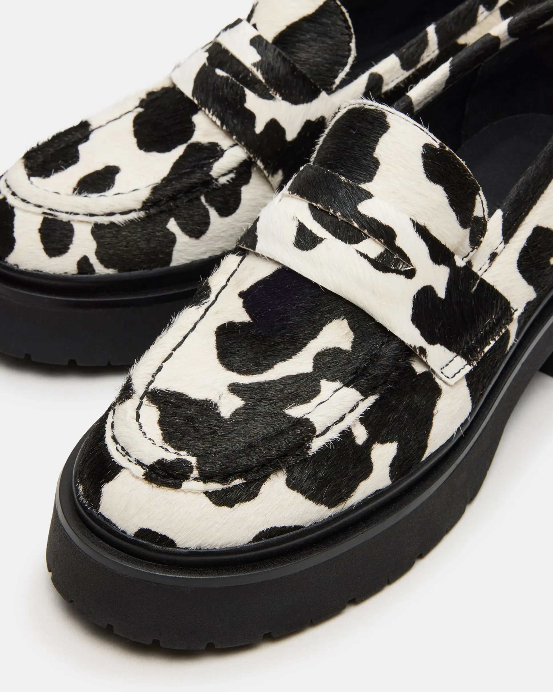 Layken Black Cow Print