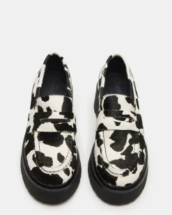 Layken Black Cow Print