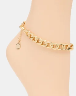 Link Chain Anklet Gold
