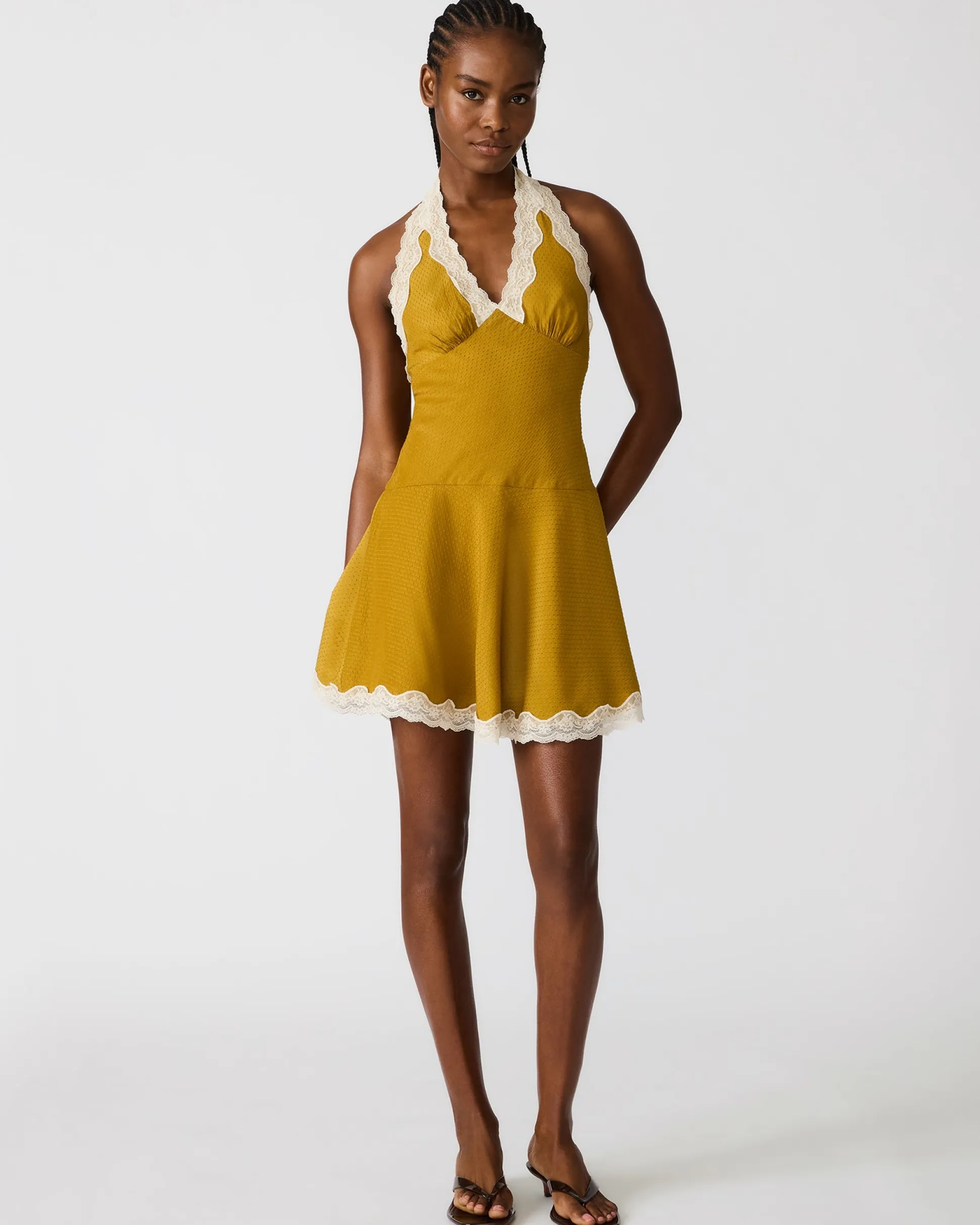 Liza Dress Thyme Green