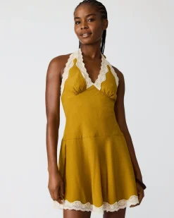 Liza Dress Thyme Green