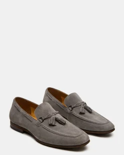 Logan Light Grey Suede
