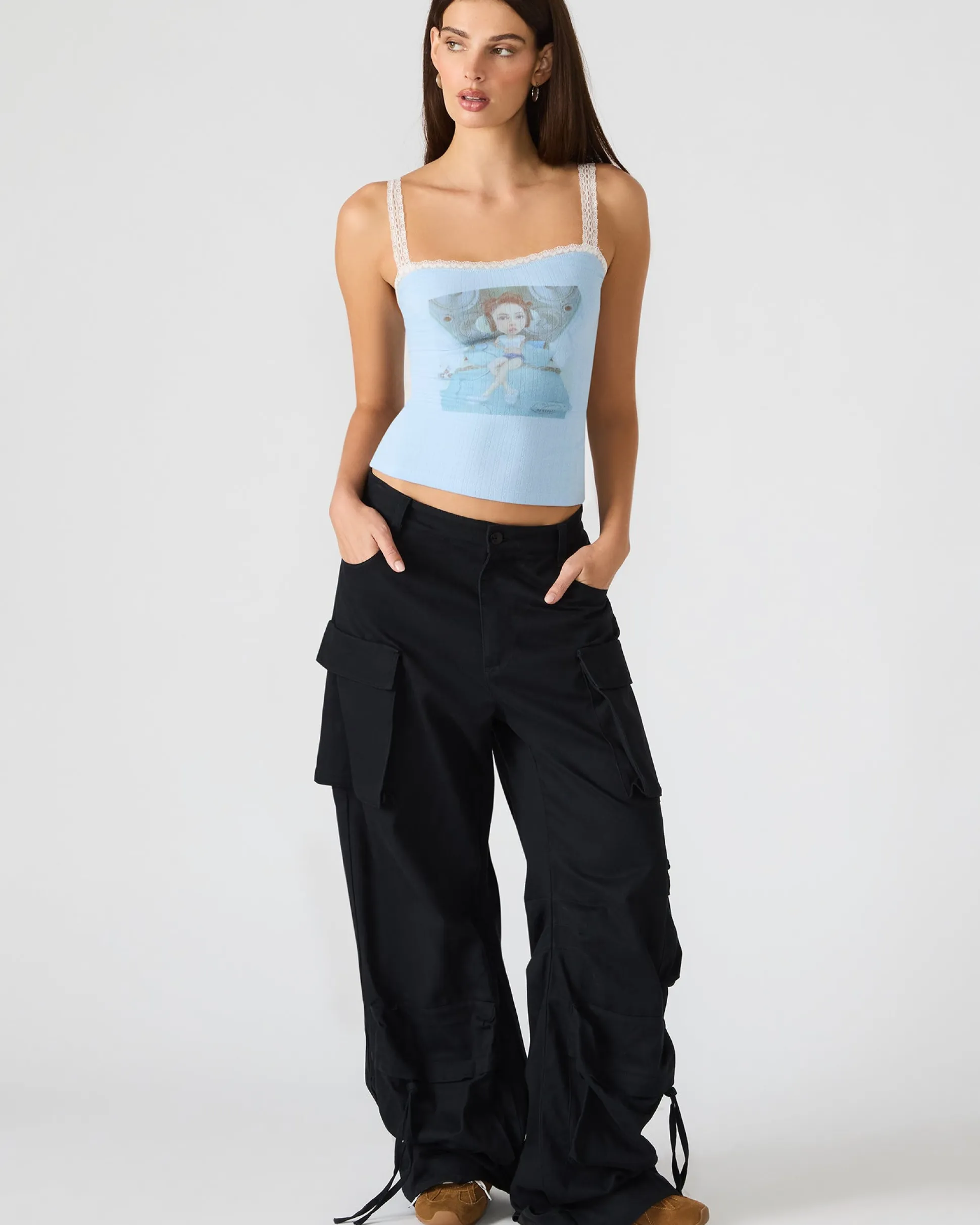 Love Goldie Tank Surf Blue
