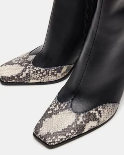 Lyle Black Leather With Snake