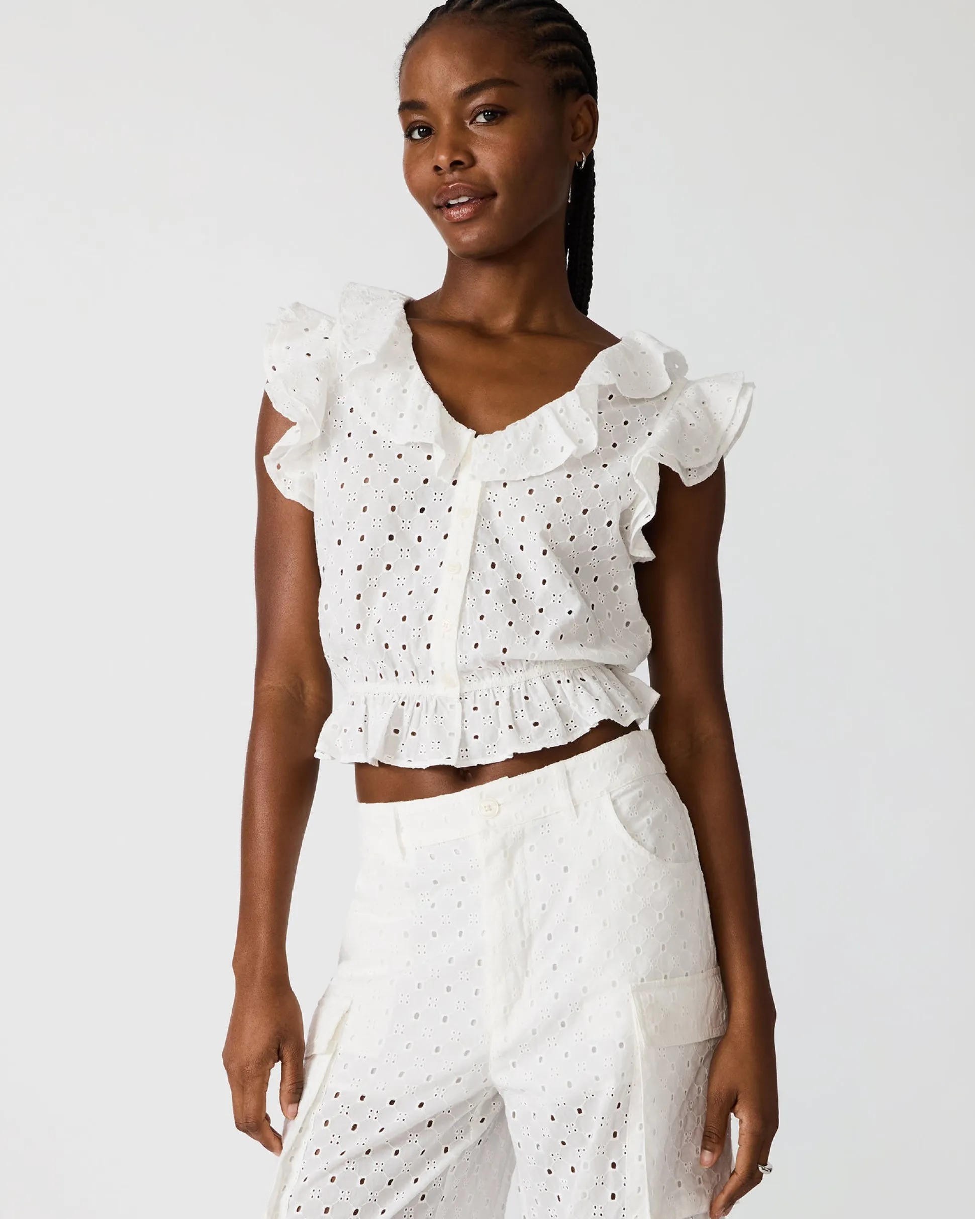 Mayra Top White