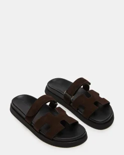 Mayven Chocolate Brown Suede