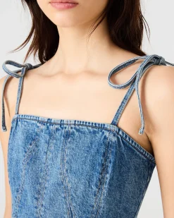 Meaghan Dress Blue Heather
