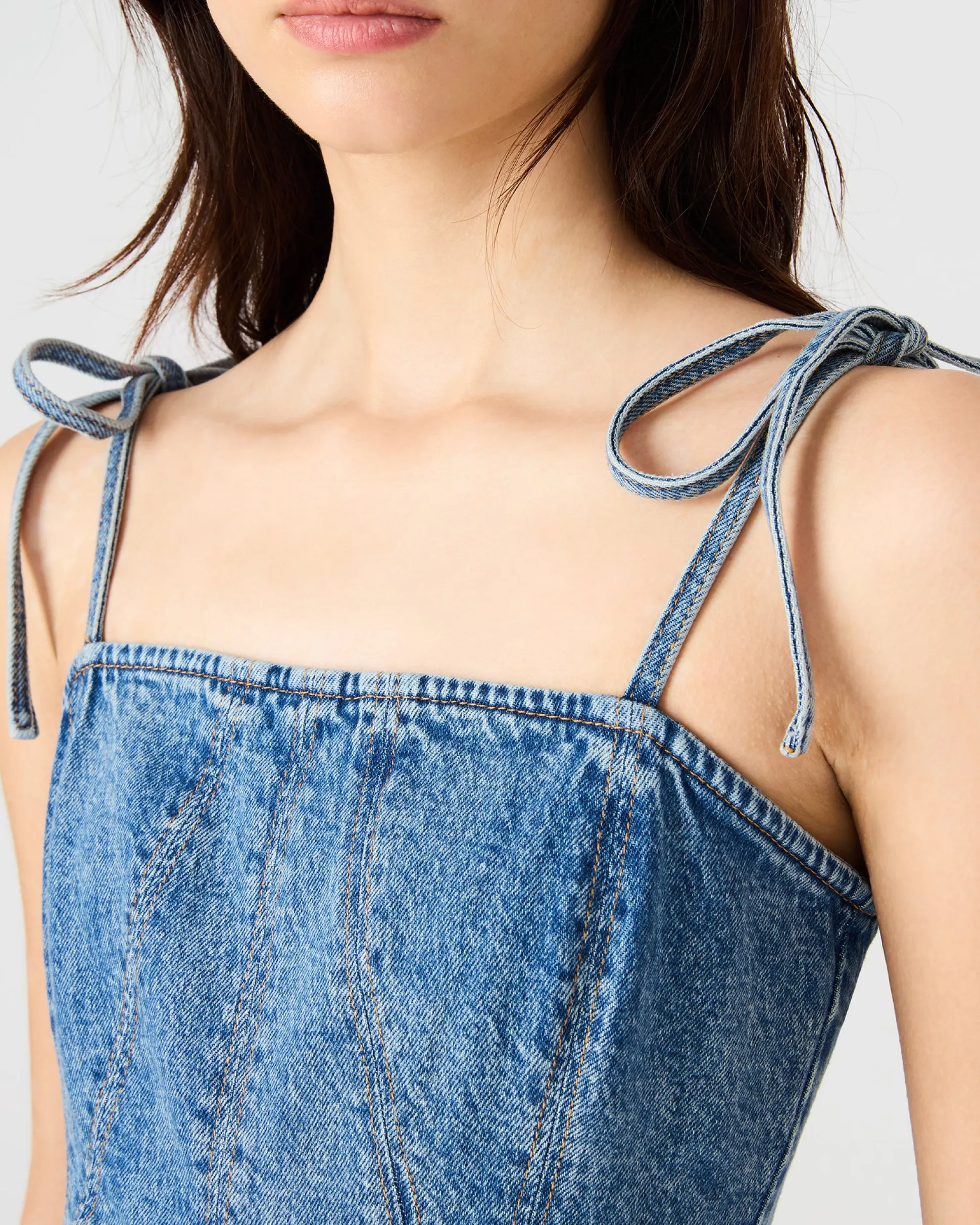 Meaghan Dress Blue Heather