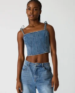 Meaghan Top Blue Heather