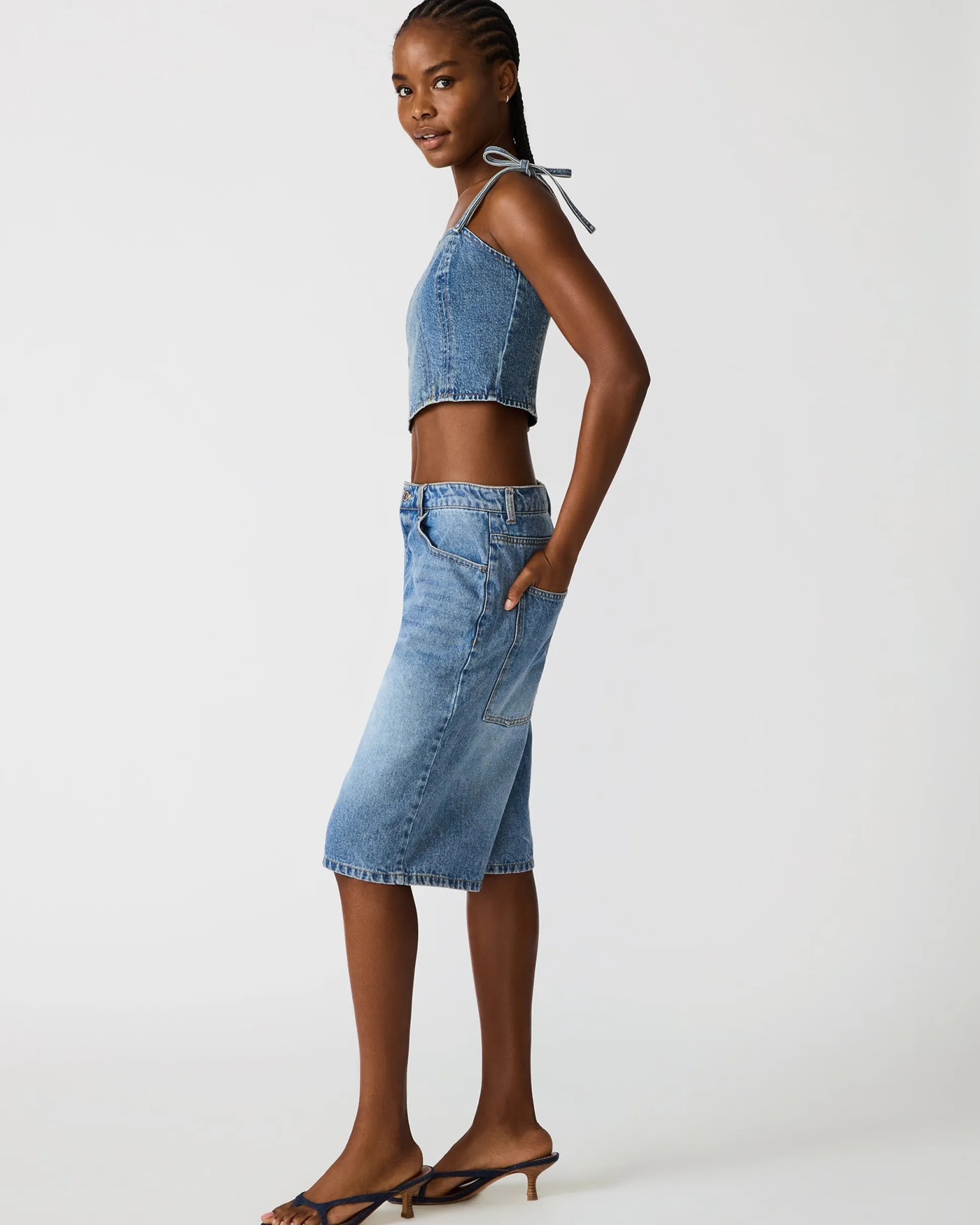 Meaghan Top Blue Heather