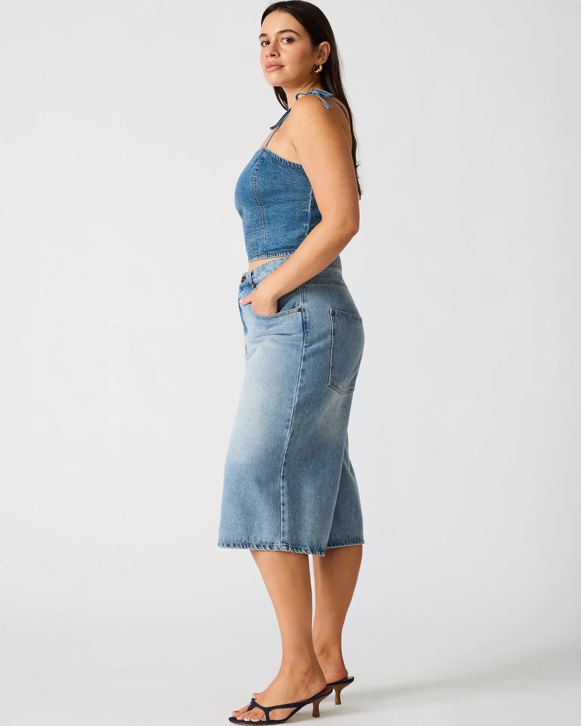 Meaghan Top Blue Heather