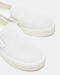 Murphy White Suede