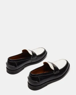 Natan Black/white Leather