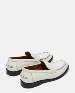 Natan White Leather