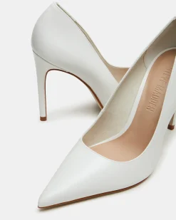 Noir White Leather