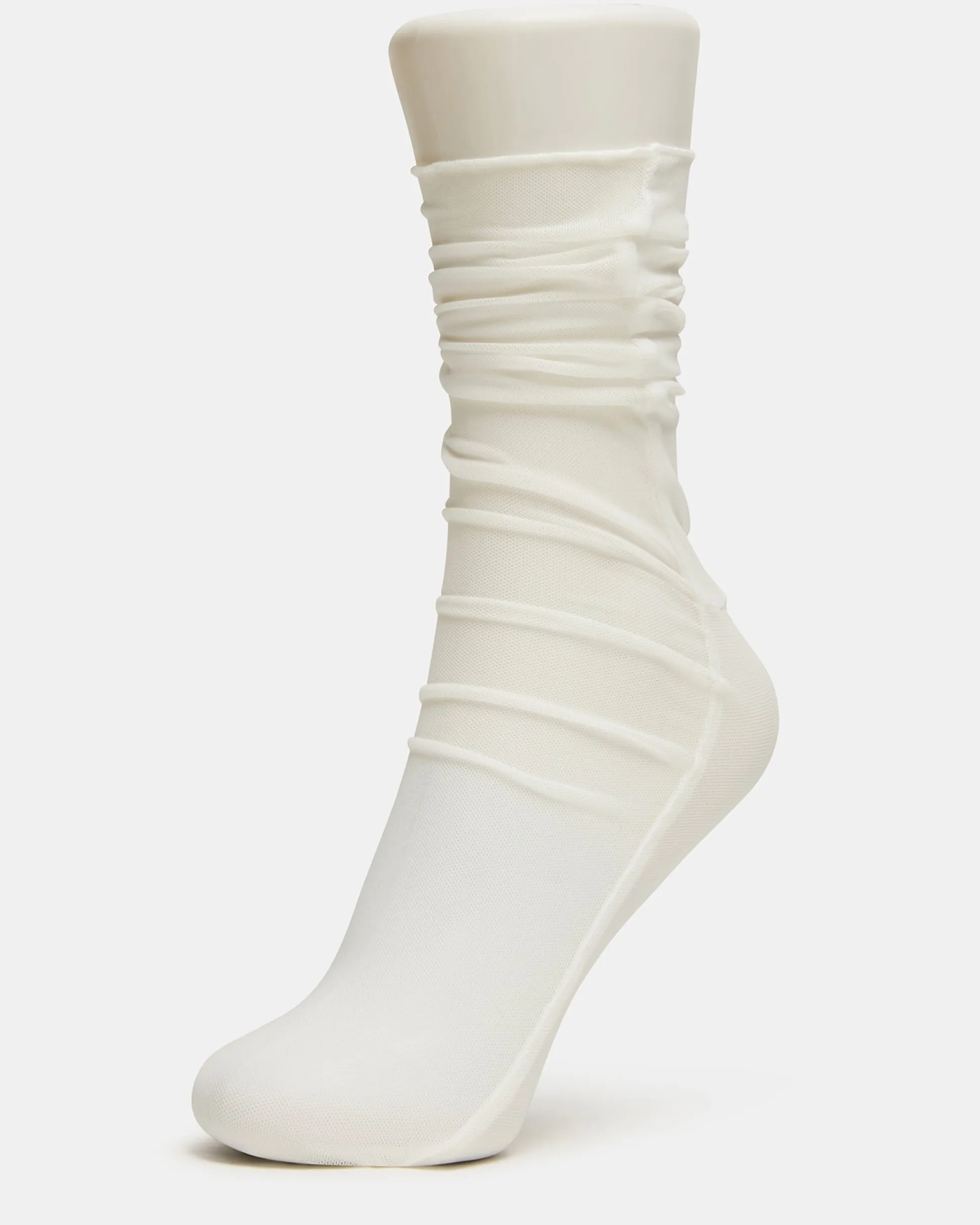 2 Pack Sofia Solid Mesh Crew Socks Light Blue