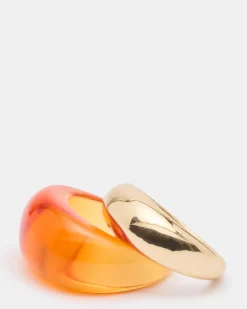 Resin Ring Set Brown