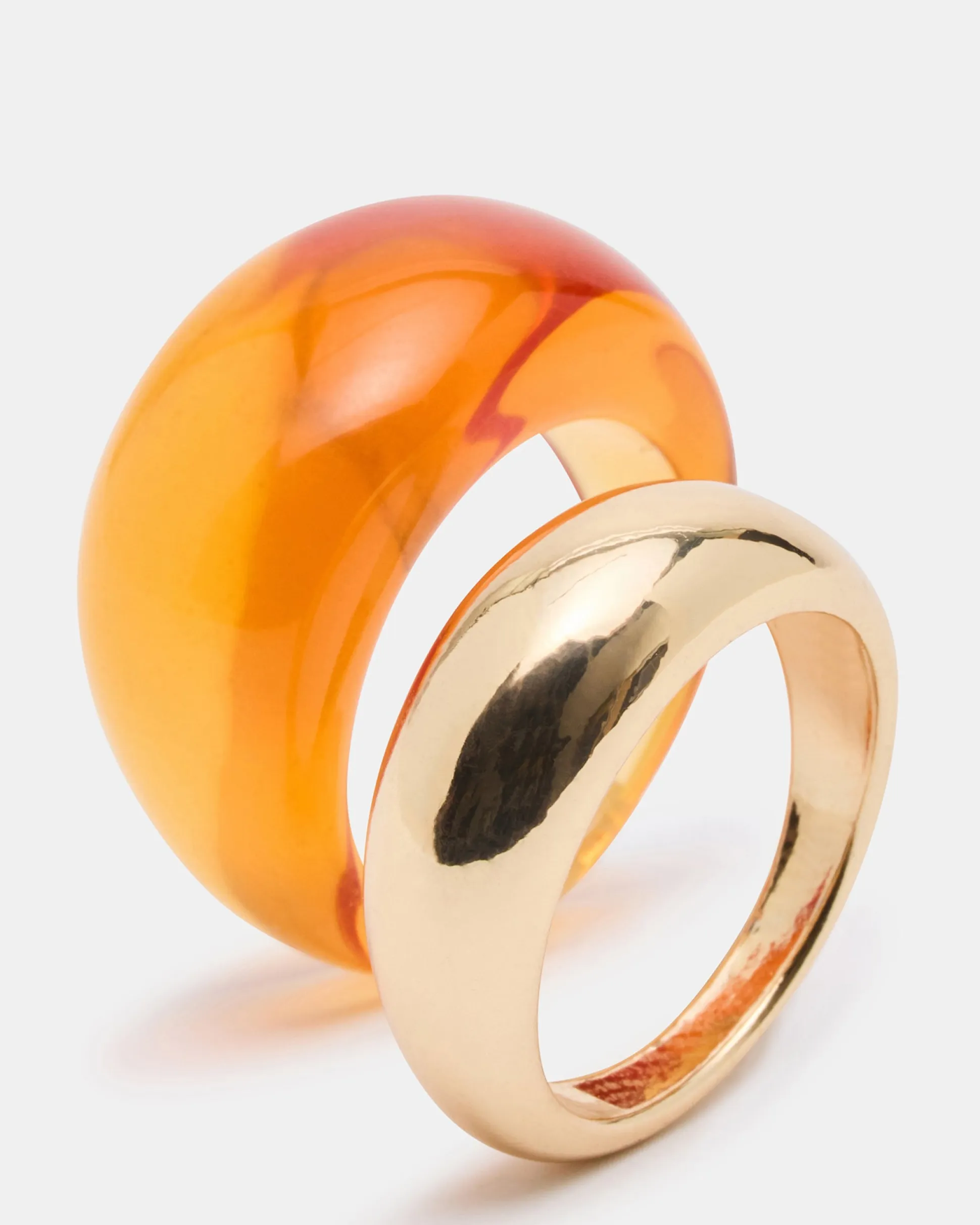 Resin Ring Set Brown
