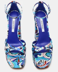 Retro Blue Print