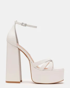 Retro White Leather