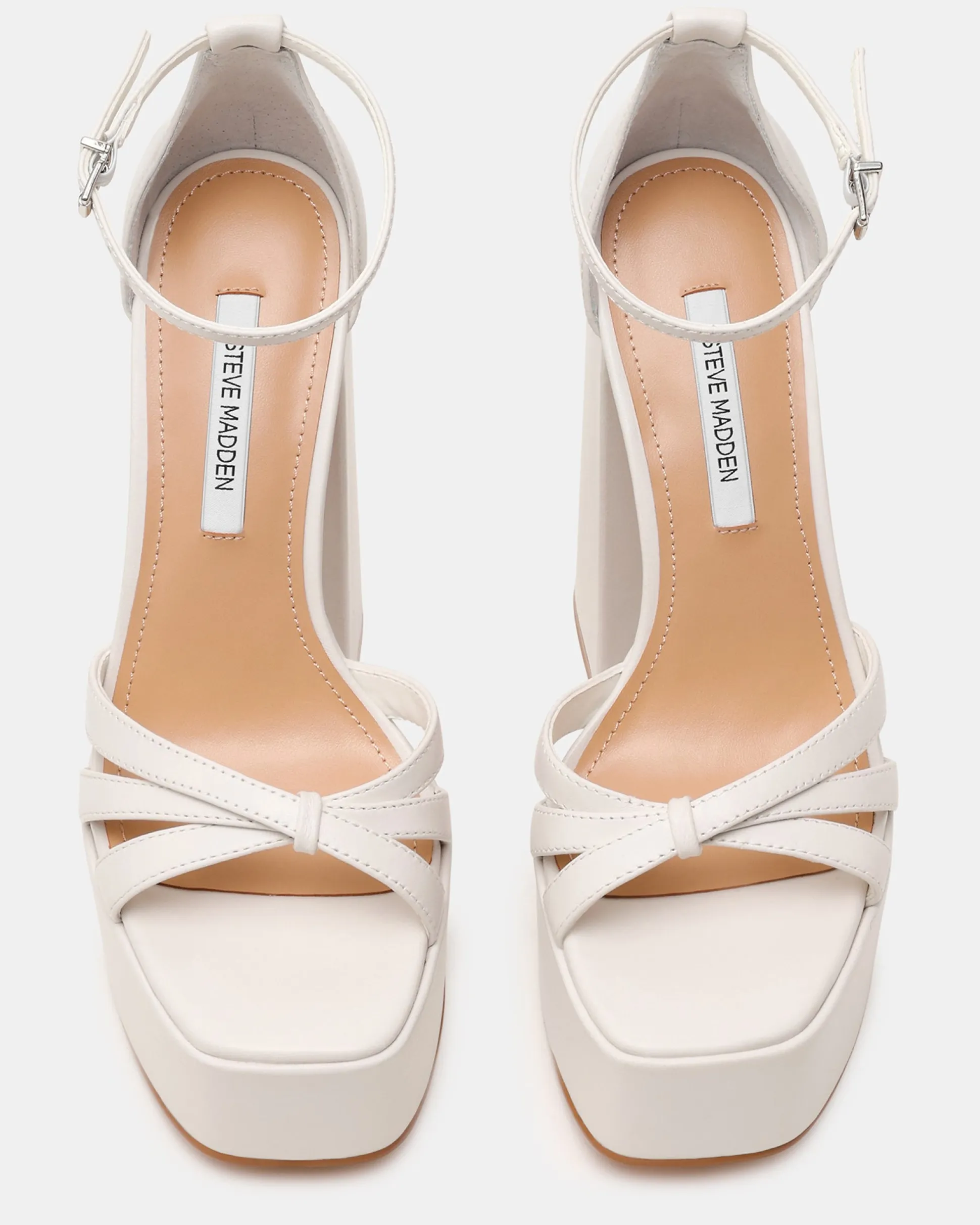 Retro White Leather