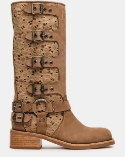 Rocky Floral Tan Nubuck