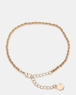 Rope Chain Anklet Gold