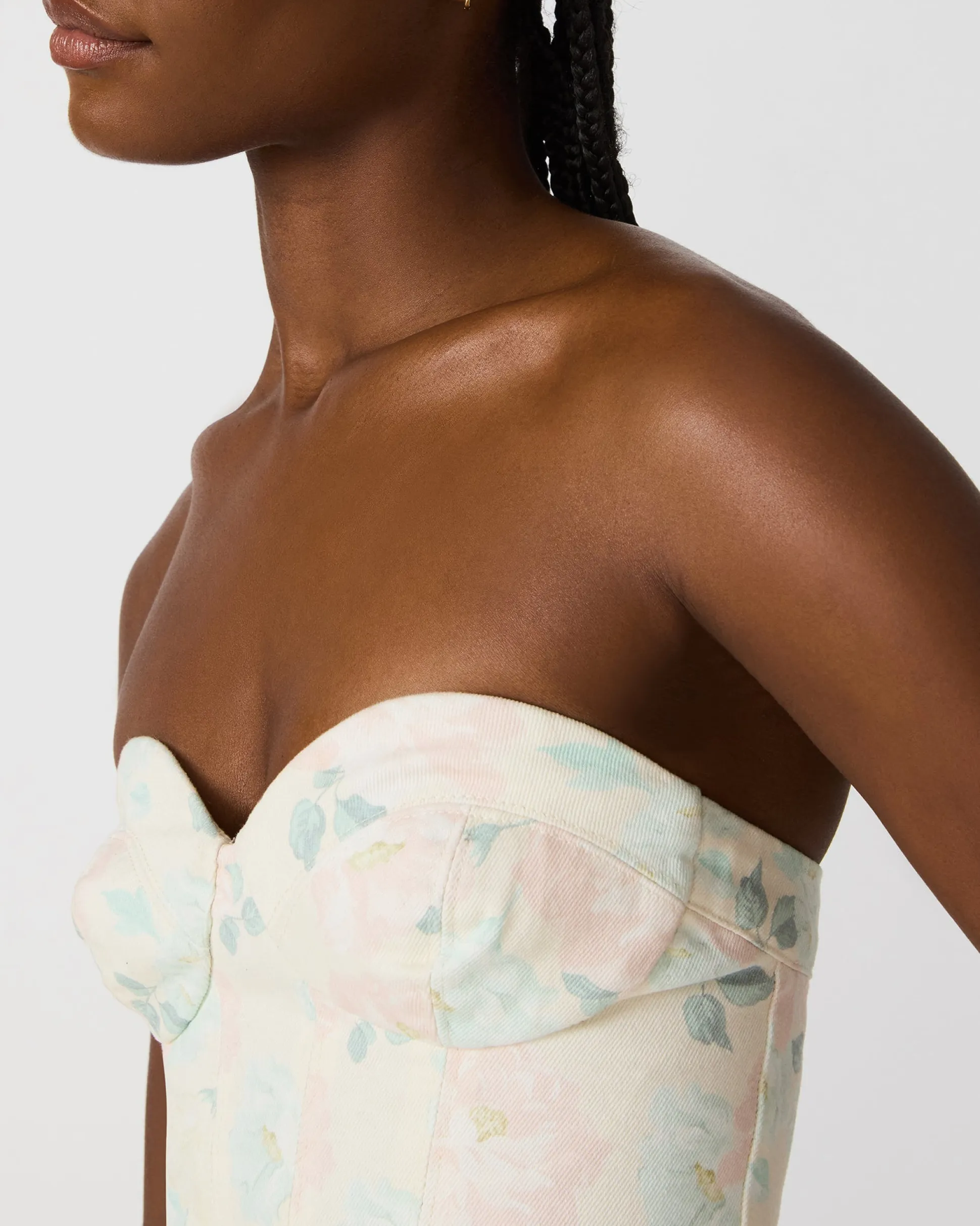 Roselia Corset Top Peach Beige
