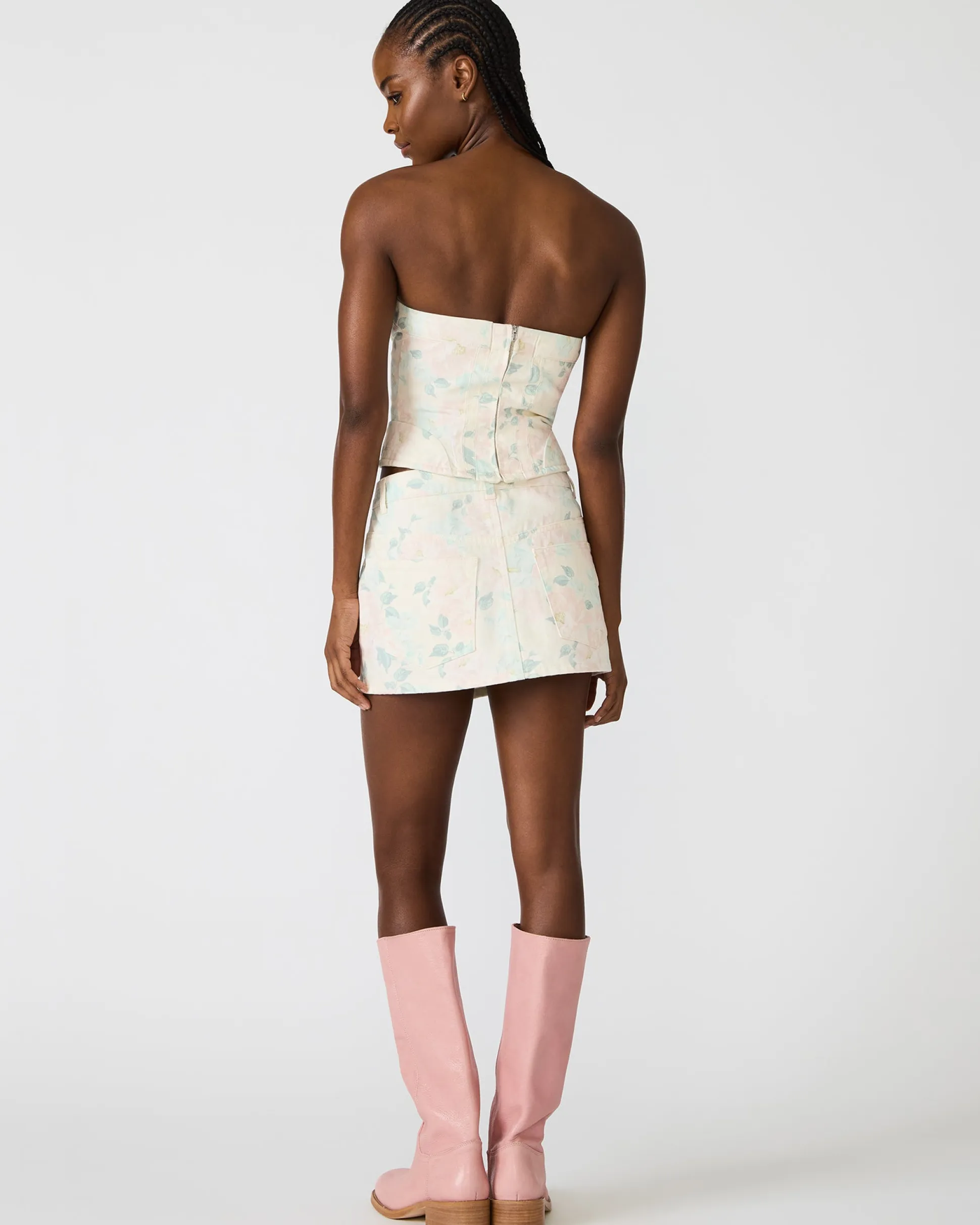 Roselia Corset Top Peach Beige