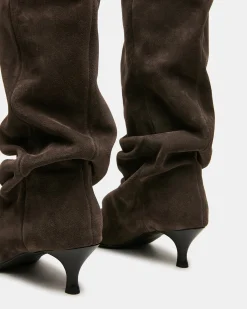 Rue Dark Taupe Suede