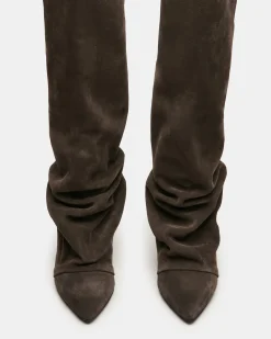 Rue Dark Taupe Suede
