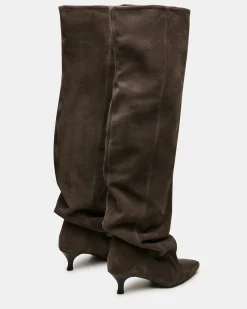 Rue Dark Taupe Suede
