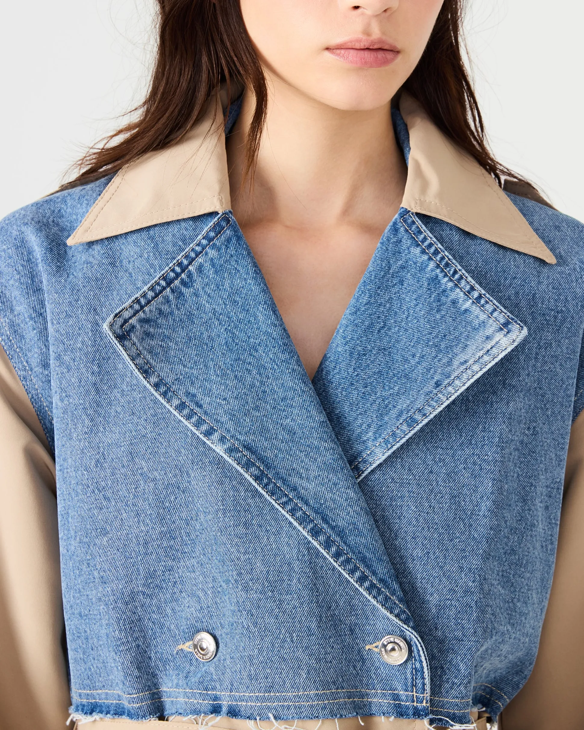 Shyla Coat Denim Multi