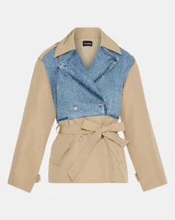 Shyla Coat Denim Multi