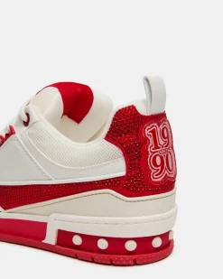 Skater Red/white Rhinestones