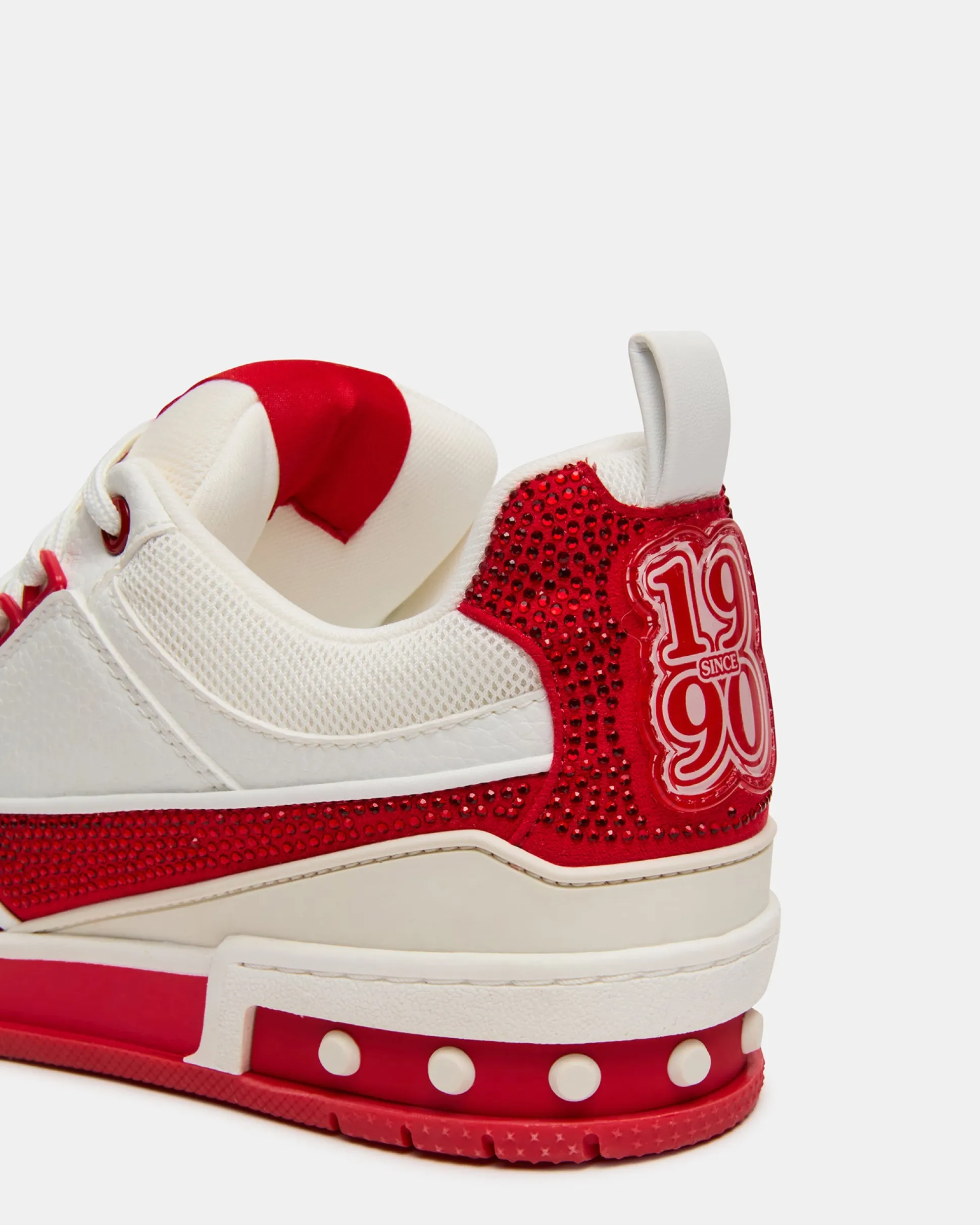 Skater Red/white Rhinestones