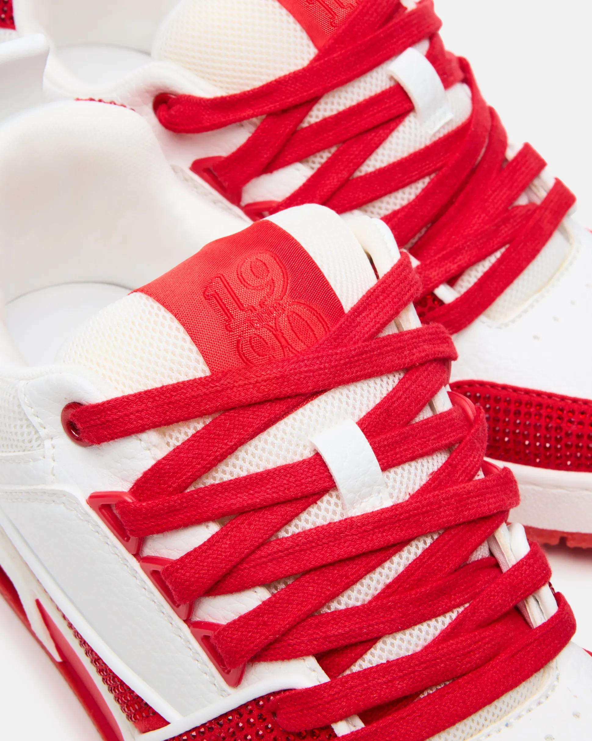 Skater Red/white Rhinestones