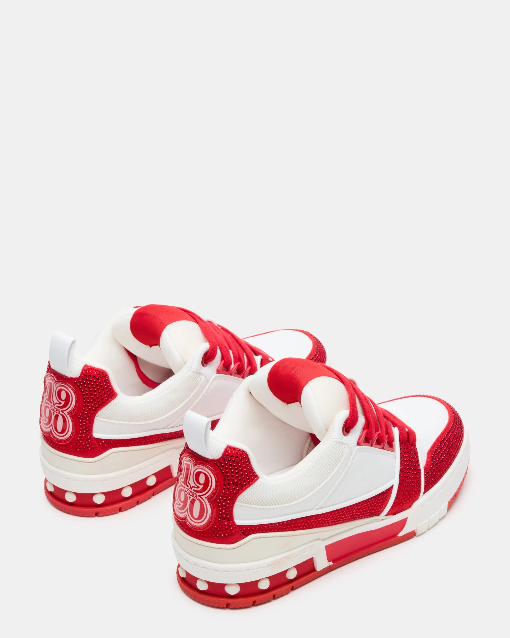 Skater Red/white Rhinestones