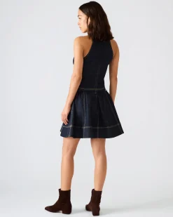 Sloan Denim Skirt Ink