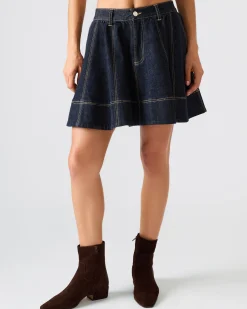 Sloan Denim Skirt Ink