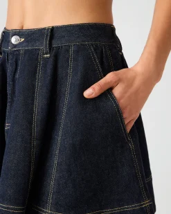 Sloan Denim Skirt Ink