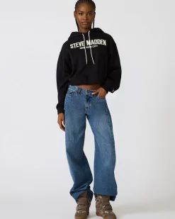 Sm Logo Hoodie Black