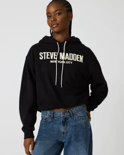 Sm Logo Hoodie Black