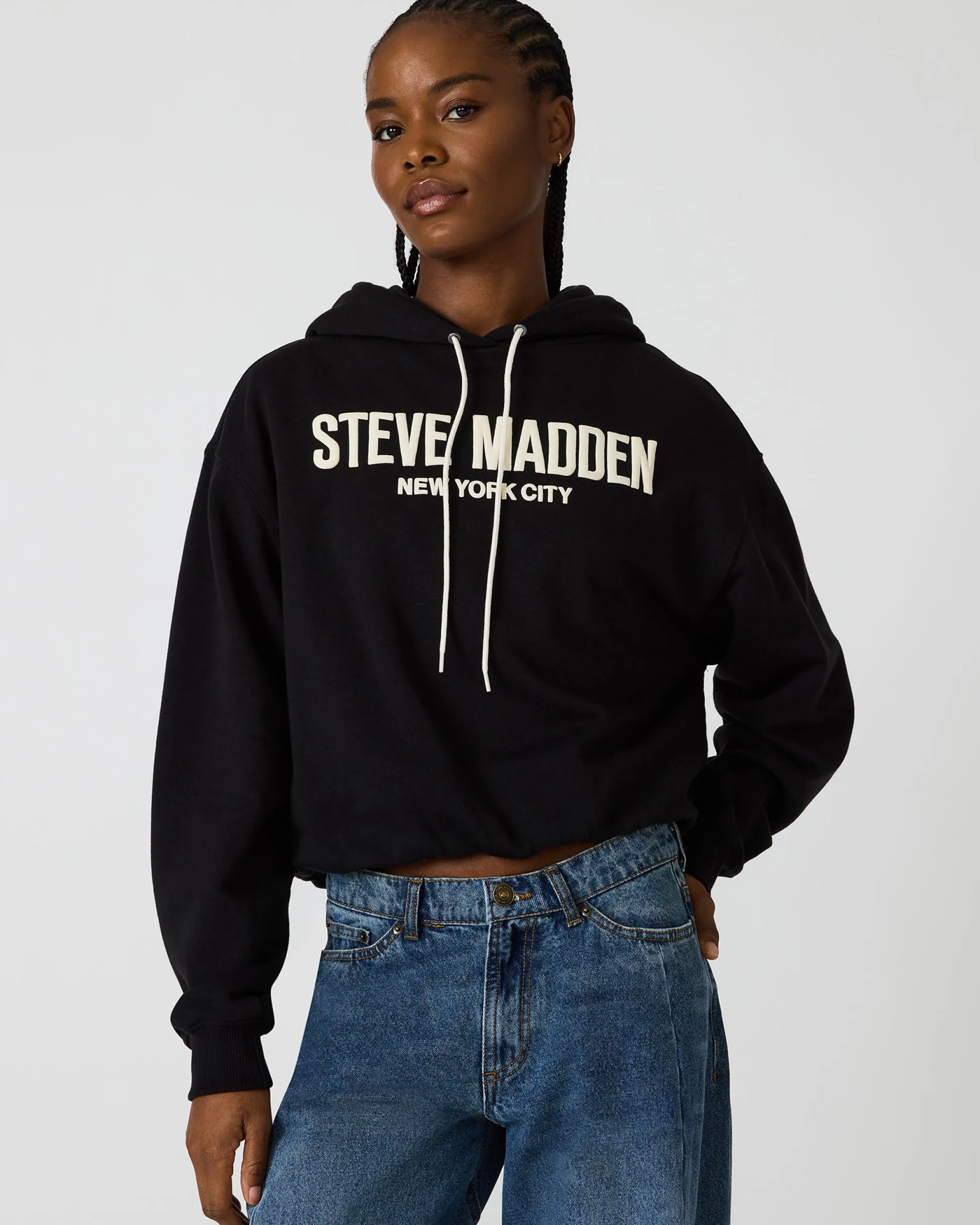 Sm Logo Hoodie Black