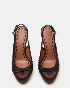 Sofie Brown Satin