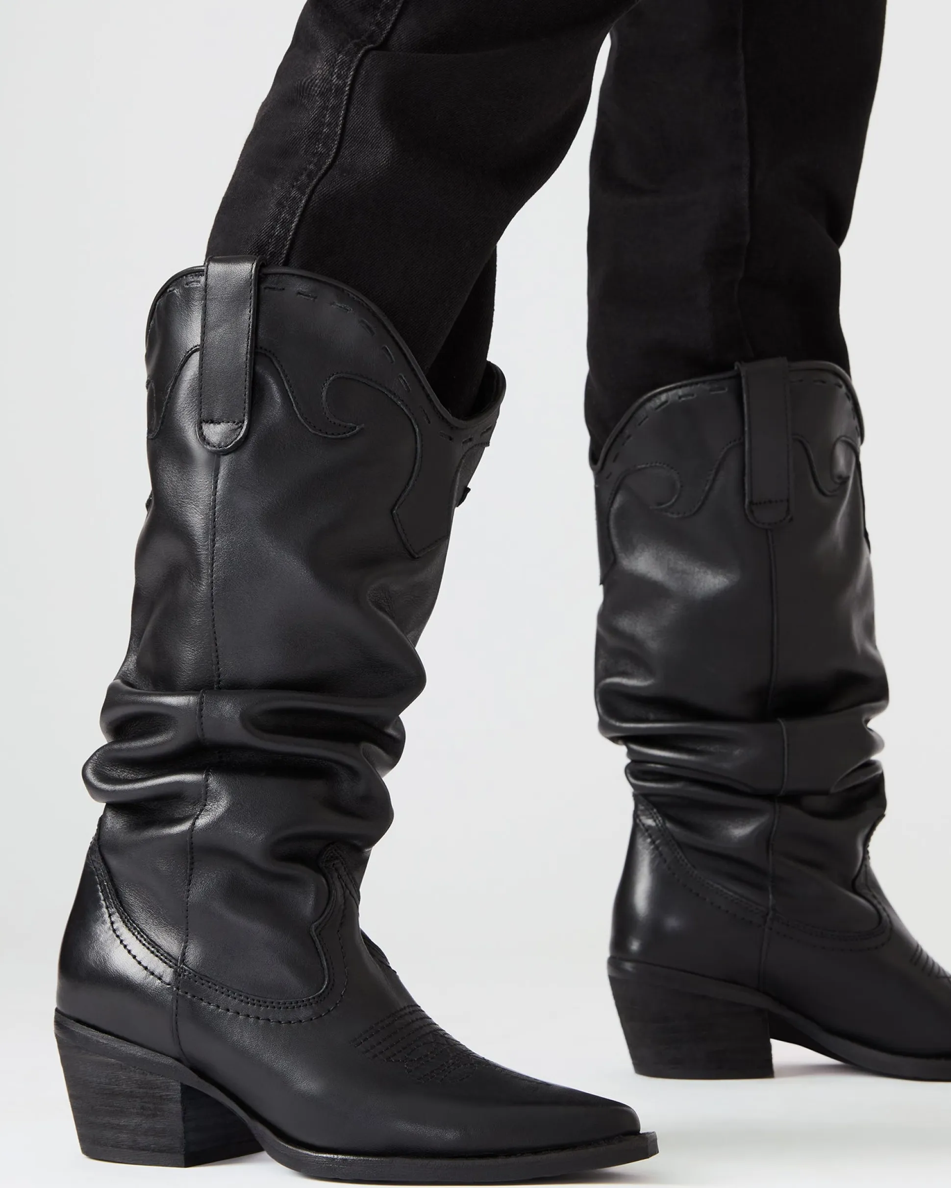 Stage Black Leather
