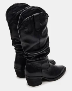 Stage Black Leather